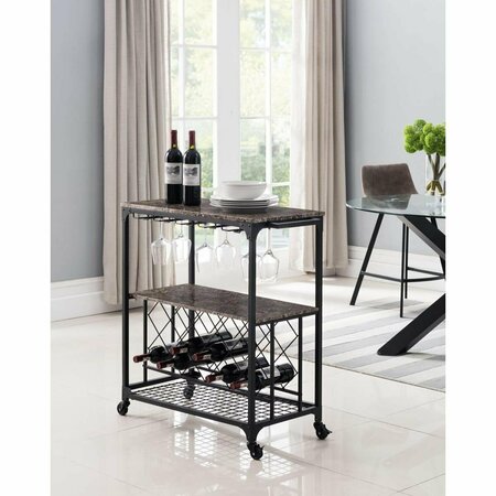 KD MUEBLE Antonia Serving Cart KD3196645